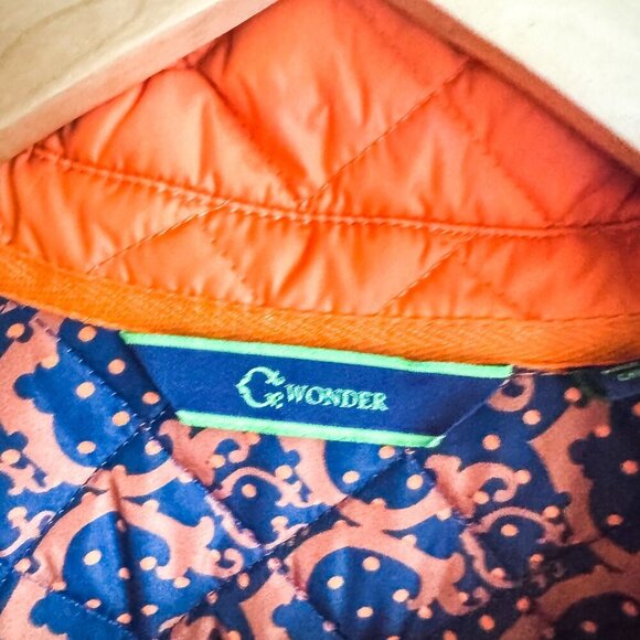 C Wonder Quilted Orange Jacket L - Picture 4 of 5